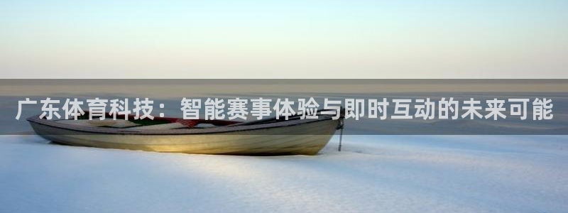 833直播网：广东体育科技：智能赛事体验与即时互动的未来可能