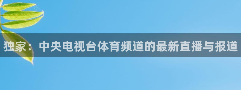 833直播app：独家：中央电视台体育频道的最新直播与报道